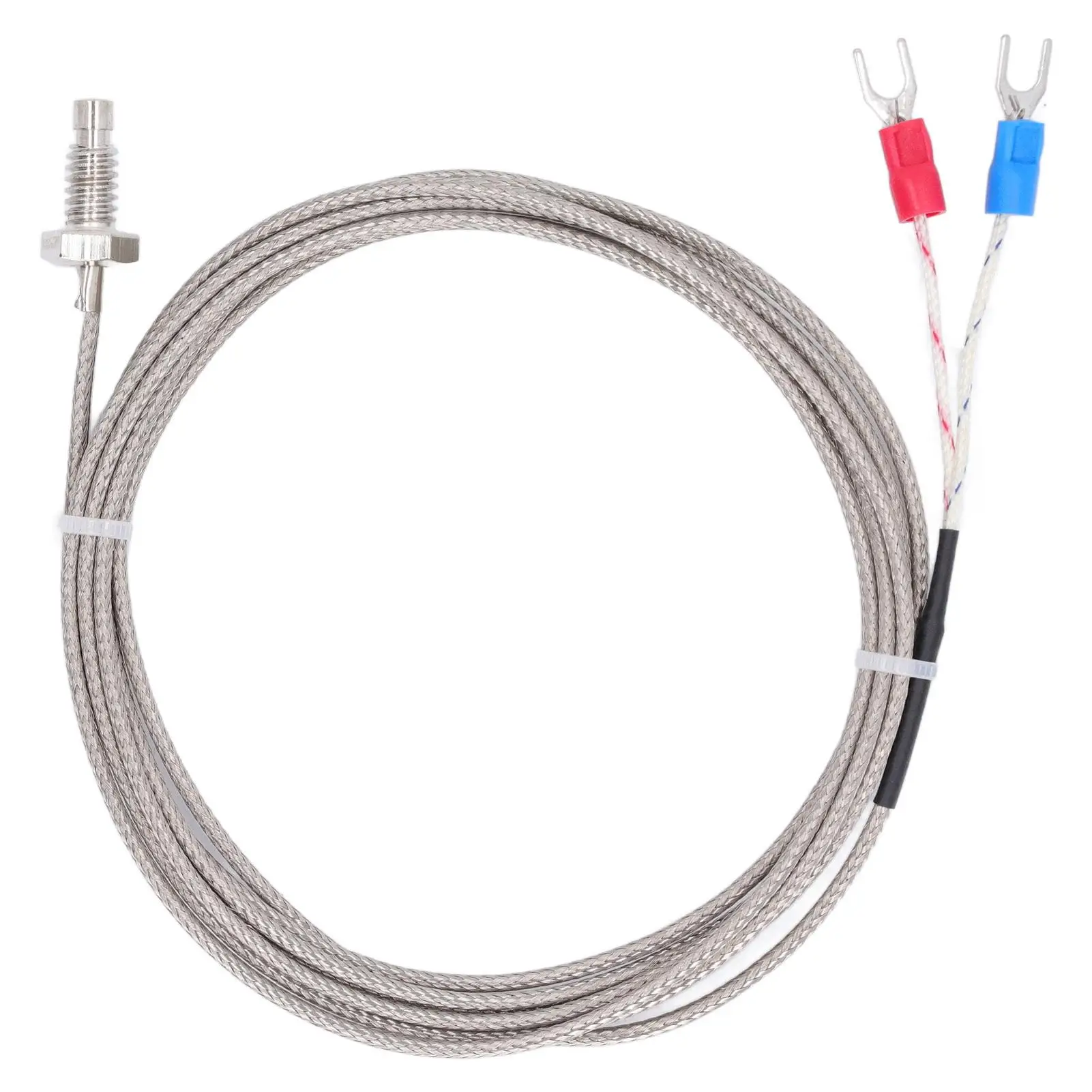 

K Type Thermocouple Temperature Sensor - M6 Screw Thread 2-Wire Probe Detector Gauge for Accurate Measurements