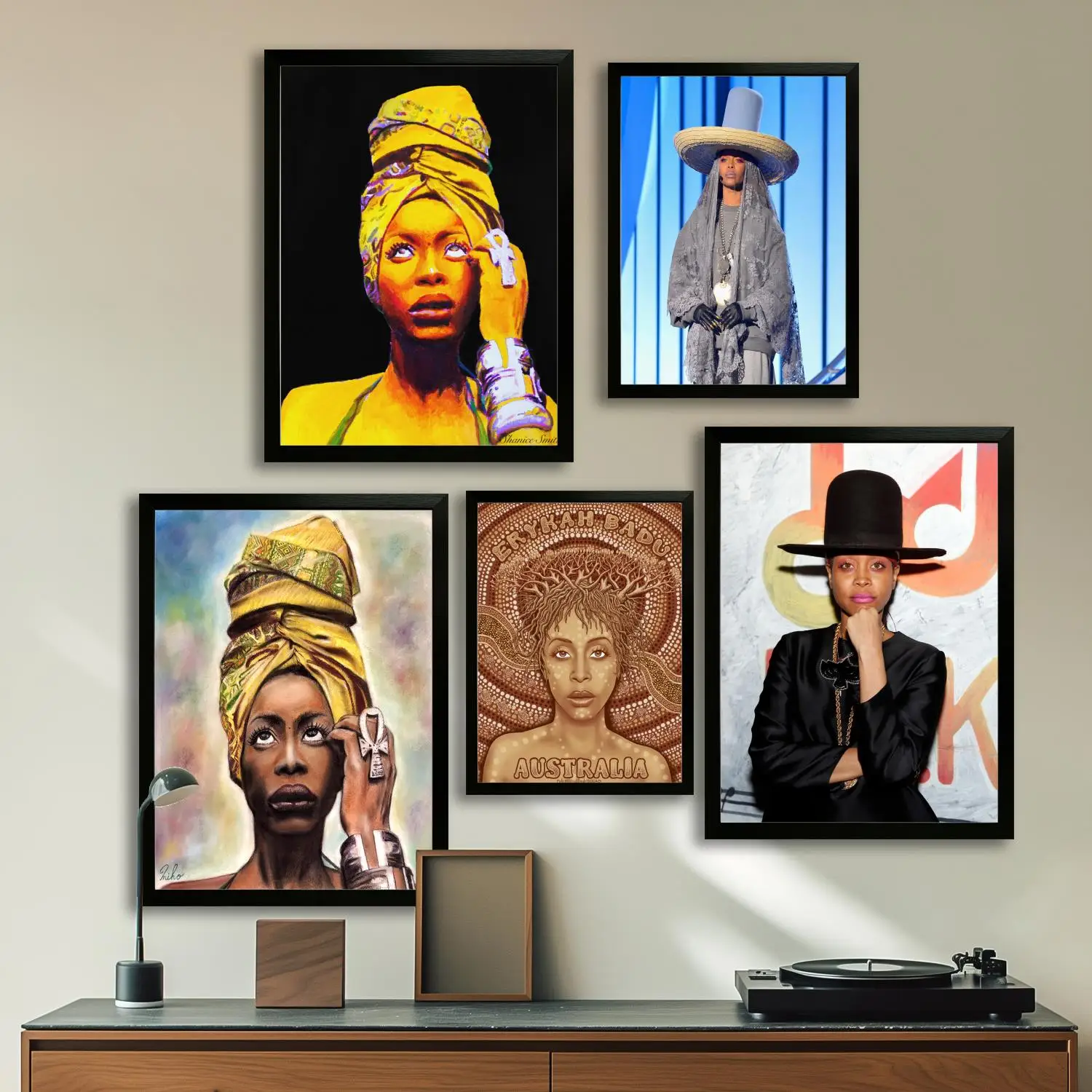 erykah badu Canvas Art Poster and Wall Art, Picture Print, Modern Family Bedroom Decor,Decorative painting