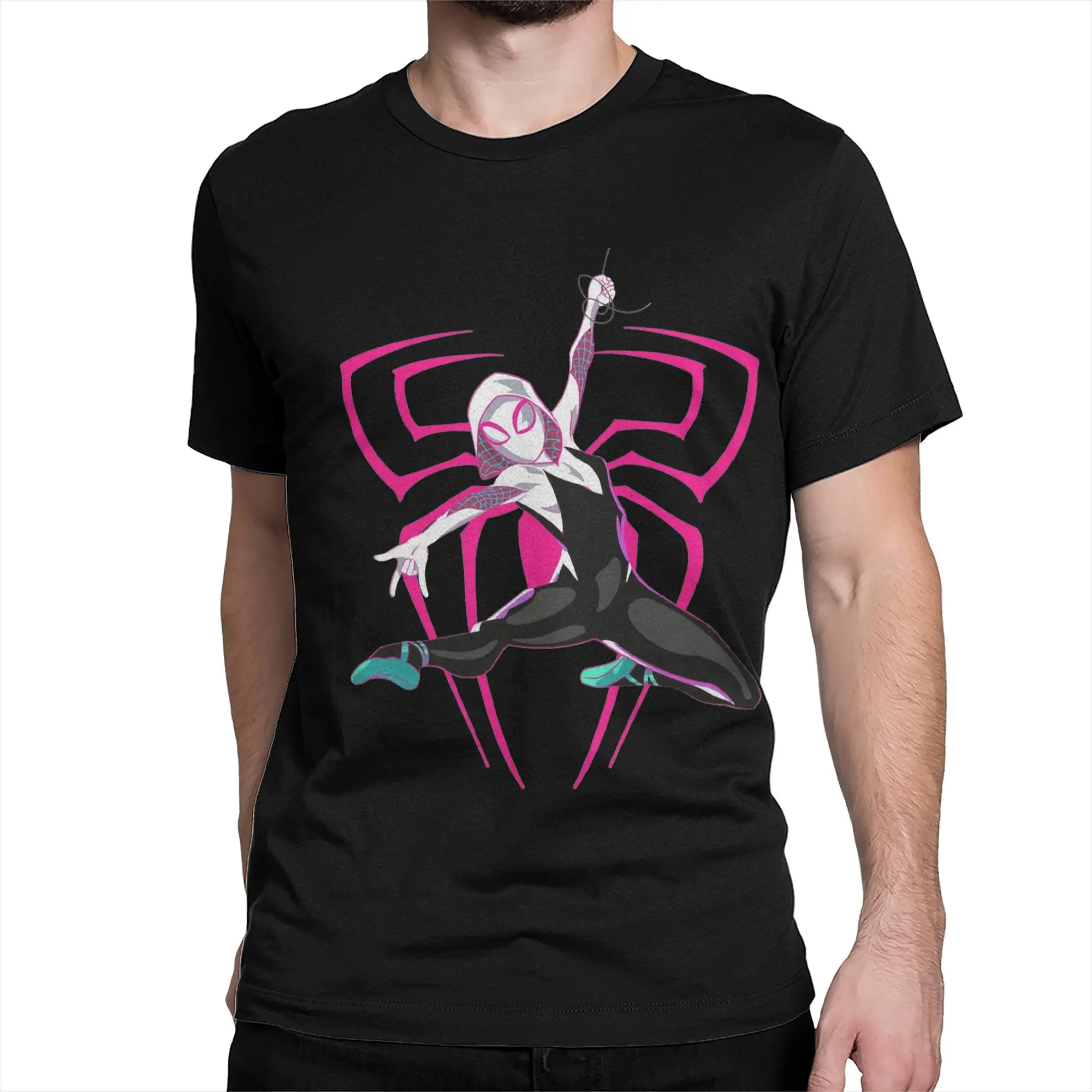 Men Women Fashion Spider Gwen Spider-Gwen  Tee T Shirt 100% Cotton  T-shirts Clothing