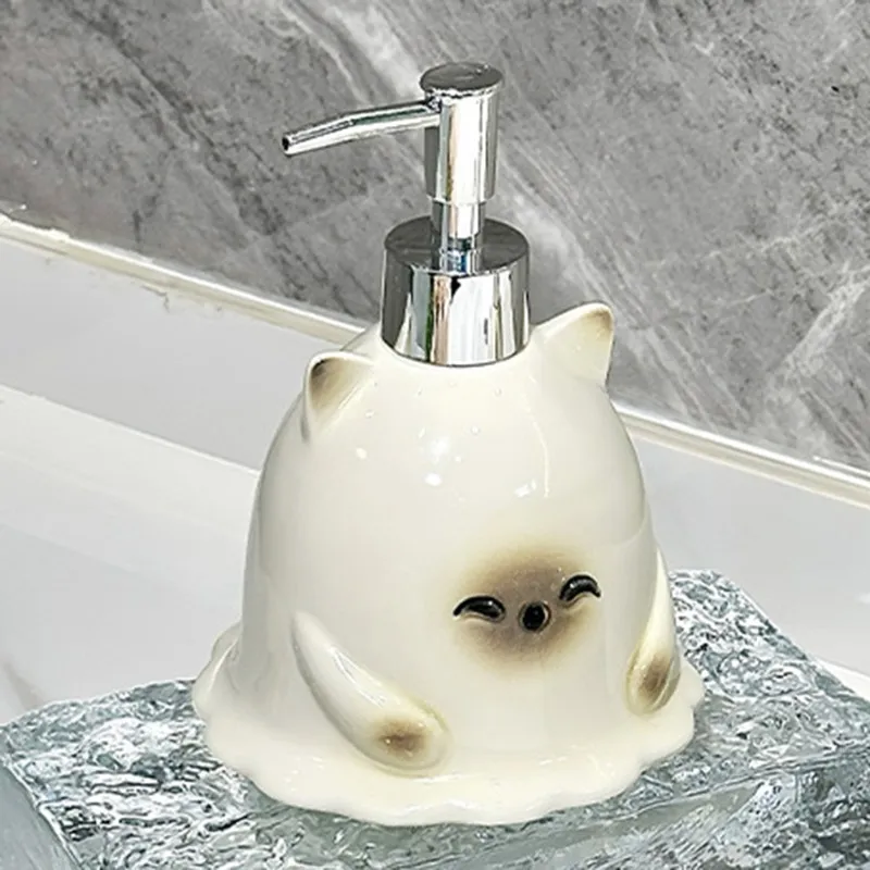 

2025 Trend Lotion Dispenser For Siamese Cats-Modern Bathroom For Shampoo, Shower Gel& Hand Soap Accessories