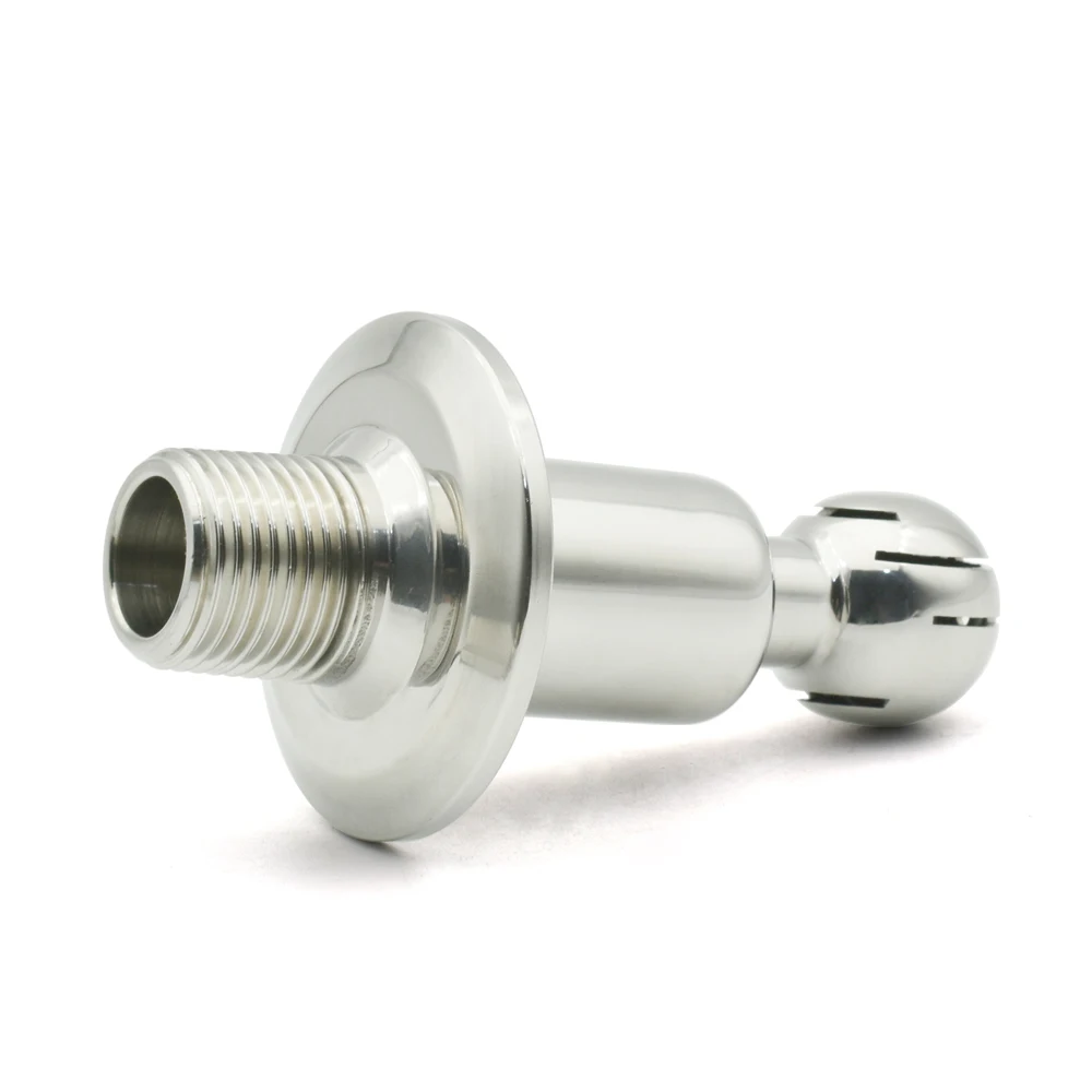 1/2" NPT Außengewinde TC 50,5 mm 1,5" Tri-Clamp 304 Edelstahl Sanitär-CIP-Reinigung Mikro-Rotations-Sprühkugel – Detail 2
