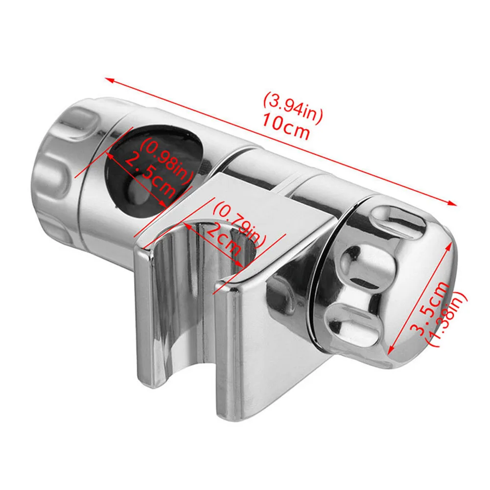 Picture 7: 25mm Adjustable Shower Head Holder Shower Bracket Shower Holder Clamp Showerhead Rail Slide Bracket Bathroom Accessories
