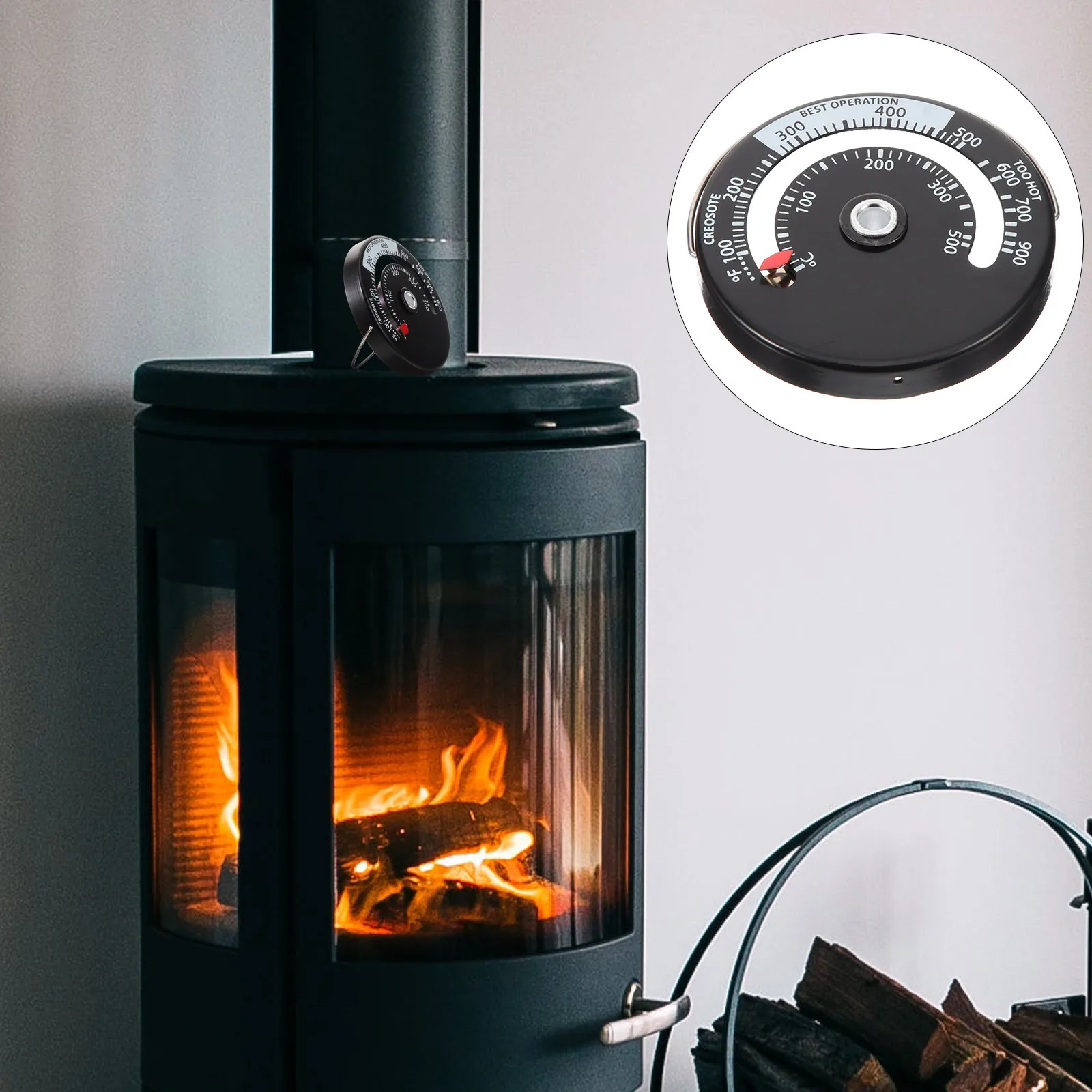 

Stove Thermometer Hygrometer Wall Mount Indoor Temperature Humidity Gauge Accurate Easy Read Small Size for Home Kitchen