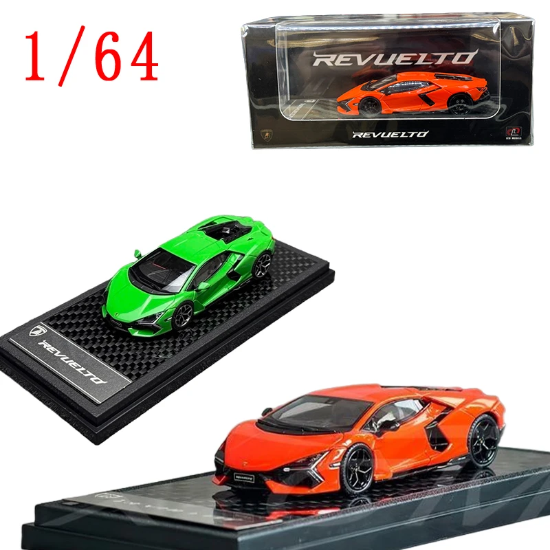 

Литая под давлением ЖК-дисплей в масштабе 1/64 Lamborghini Revuelto, модель автомобиля из сплава Lamborghini, игровые транспортные средства, игрушки для мальчиков, оригинальная коробка