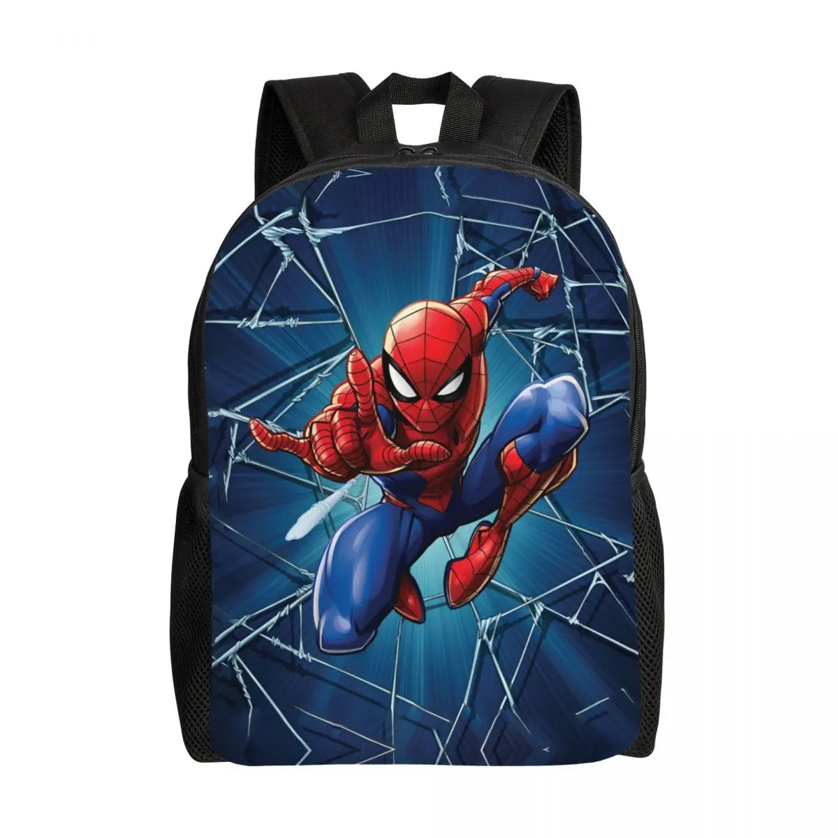 Spider Man Web Shooting Leap Poster Backpack Novelty Backpacks Women Workout Soft High School Bags High Quality Rucksack