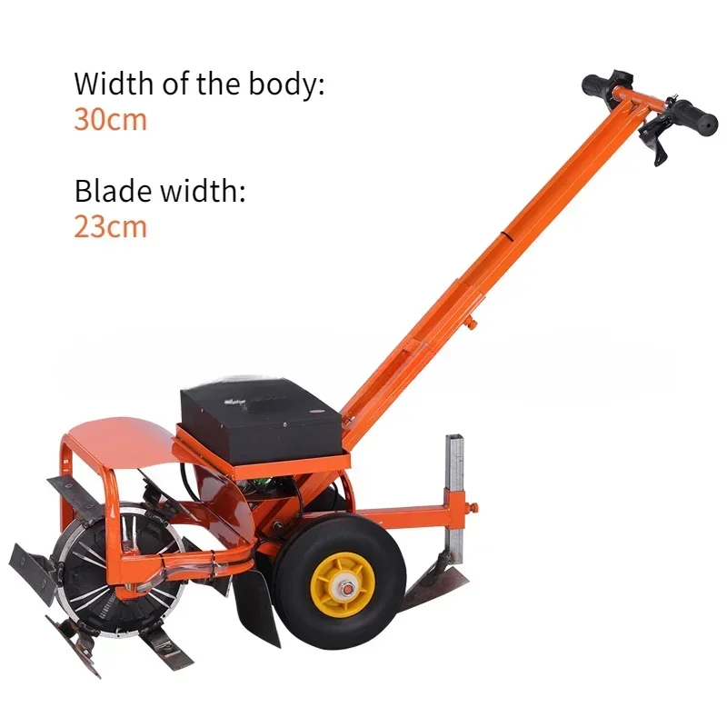 For Electric Weeder with Ditching, Soil Loosening, Plowing and Soil Turning Function, Household All-in-one Charging 13cm