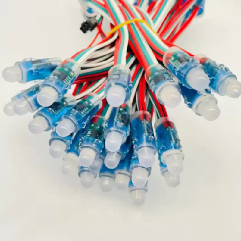 2025 nuovo WS2811 DC5V 12mm Pixel LED a colori Luci della stringa IP68 Impermeabile RGB Modulo LED indirizzabile digitale Luce 50 pezzi