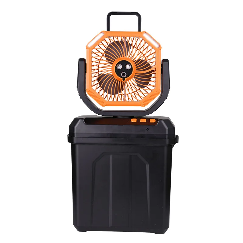 

Cooling spray fan Outdoor camping tent lighting USB charging Shaking head fan Fishing silent small electric fan