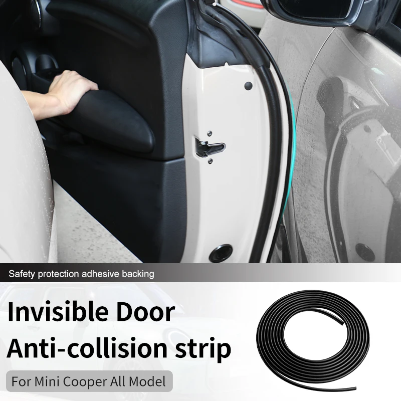 Universal Car Door Edge Rubber Scratch Protector Strips Side Door Anti Scratch Protection Tool Door Edge Protection Accessories