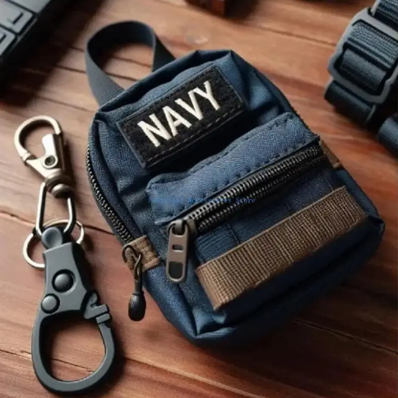 

U75E Backpack Keychain Heavy Duty Fabric Construction Multifunction Rings Enthusiast Collectible Item