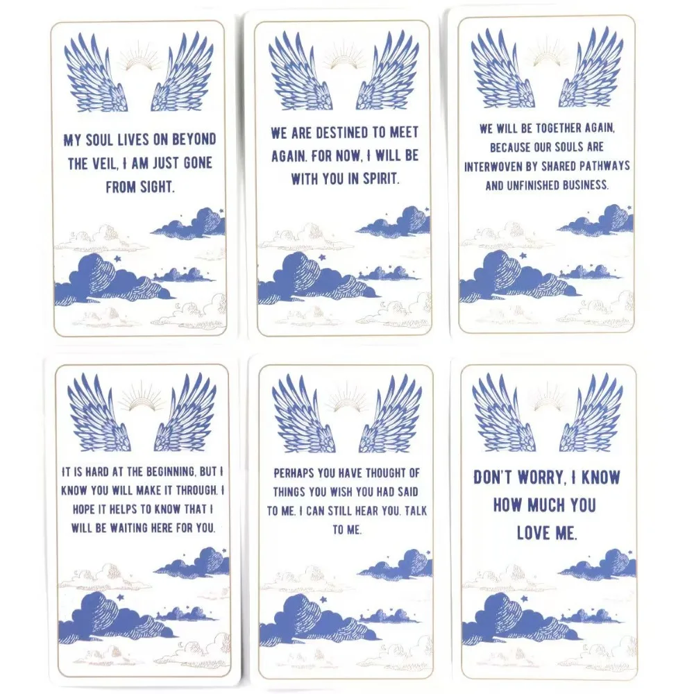 Messages From Heaven Oracle Cards  - 54 Pcs Cards 10.3*6cm with Guidance From Your Crossed Over Loved Ones for General Readings