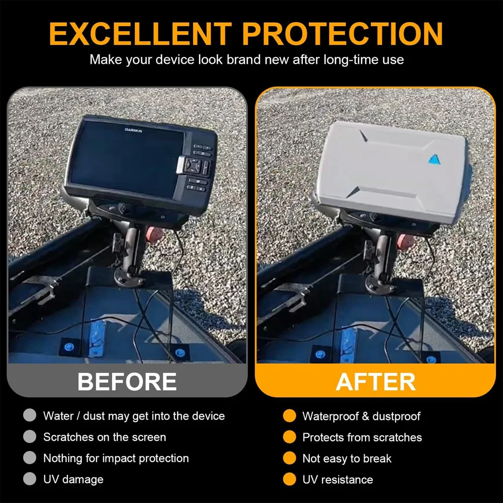 010-12441-02 Protective Cover for Garmin Striker 7dv/7sv Fish Finder Weatherproof Waterproof Screen Protection (7 Series)
