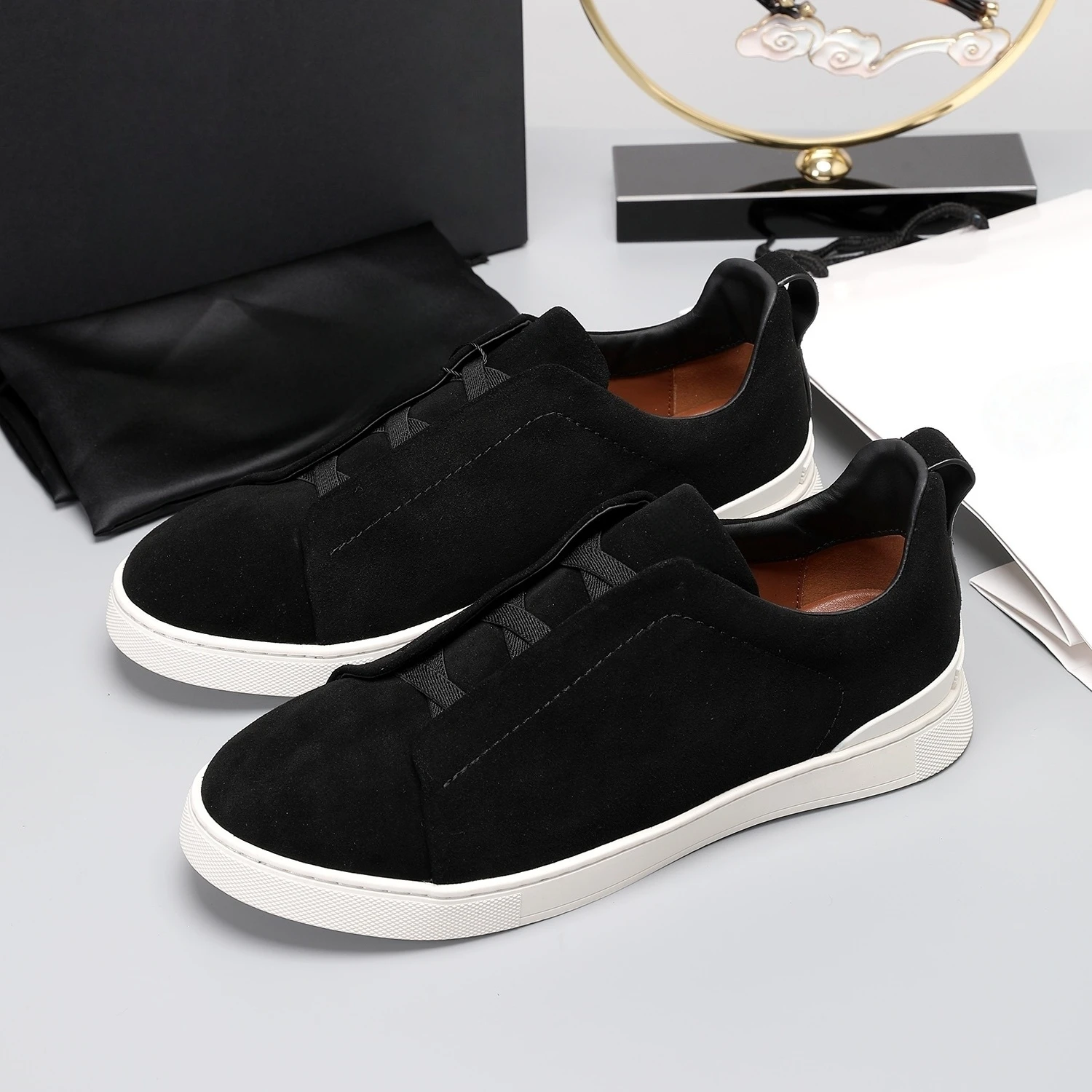 

Luxury Brand Sports Shoes Handmade Casual Sneakers Breathable Business Flat Hiking Non-slip Outdoor Cycling Shoes Holiday Gifts