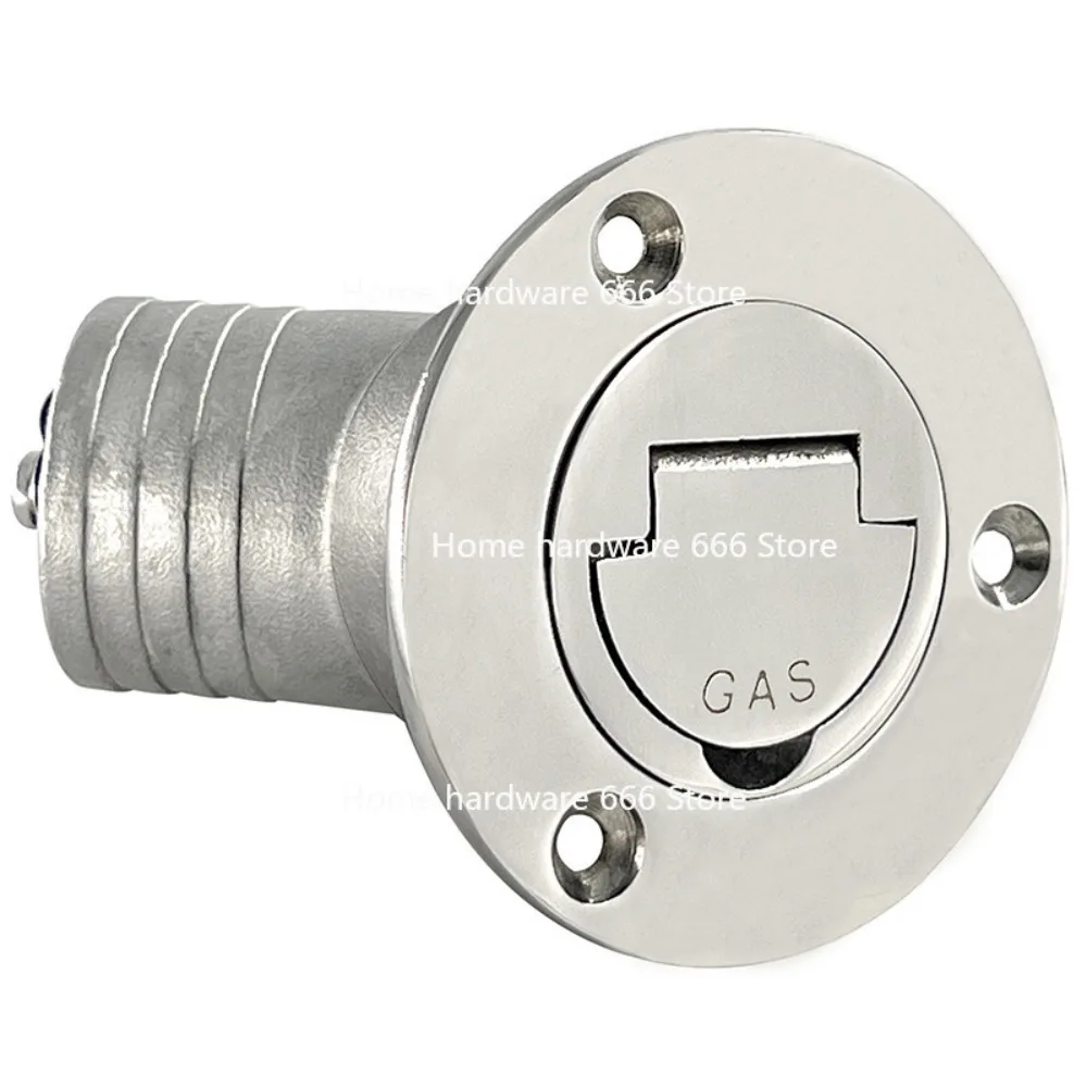 جسم خزان الوقود المنحني مقاس 1.5 بوصة، منفذ التزود بالوقود، منفذ حقن المياه، ملحقات أجهزة اليخوت البحرية #5