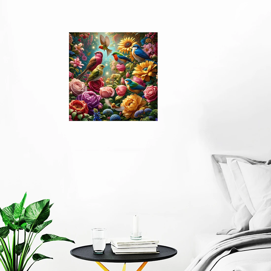 Three Ratels QHH59 Romantic European court style flower wall stickers for home decoration self-adhesive