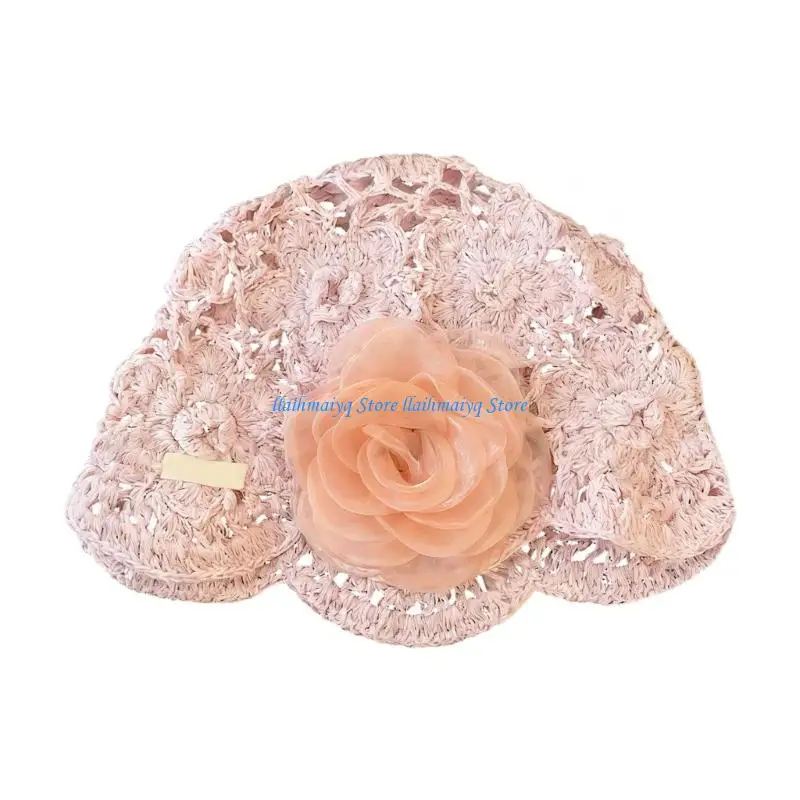 

573B Comfortable Stretchy Knitted Relaxed Skull Hat With Striking Appliques