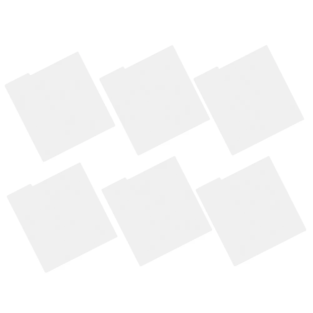 

6 Pcs White Record Dividers Vinyl Organizer Tabs Bookshelf Separators Storage PP Envelopes Trading Card Dividers Library Shelf