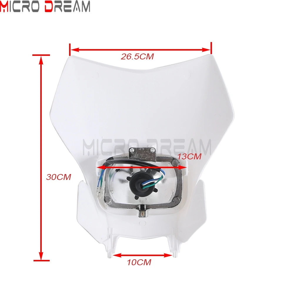 Motorcycle Headlight Motocross Enduro Headlamp Off Road For Honda CRF150F CRF230F 2015-2020 Dirt Bike Dual Sport Head Light Mask