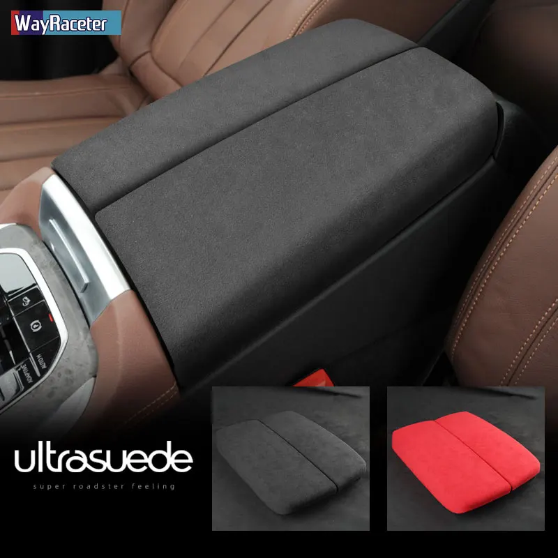 Ultrasuede Wrap Interior Car Armrest Box Panel Trim Sticker Cover For BMW X5 G05 M F95 2019 2020 2021 2022 M Performance