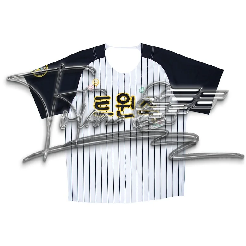 قميص رياضي على الطراز الكوري 25-26، رقبة دائرية، عصري بأكمام قصيرة، على طراز البيسبول للأزواج، عصري وغير رسمي يسمح بمرور الهواء