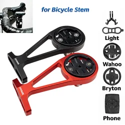 ZRACE Bicycle Computer Out front Mount Holder for Bike Stem compatible iGPSPORT Garmin Bryton GoPro Mobile phone Spotlight