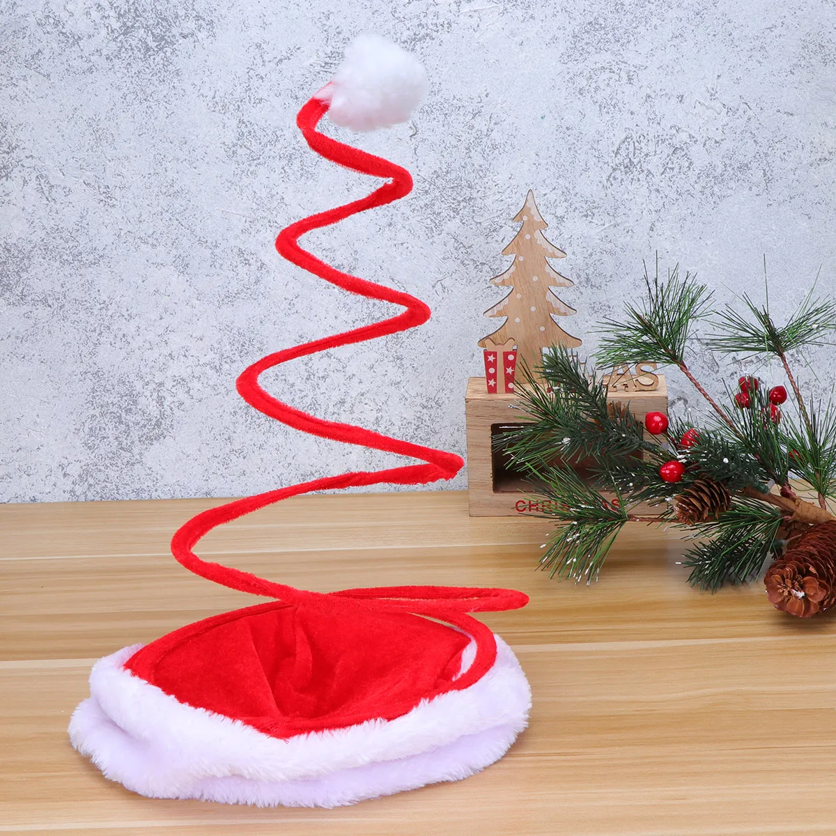 

Christmas Santa Hats Elastic Party Favors Costume Accessory Red Premium Fabric Festival Decoration Photo Props Gift For Family