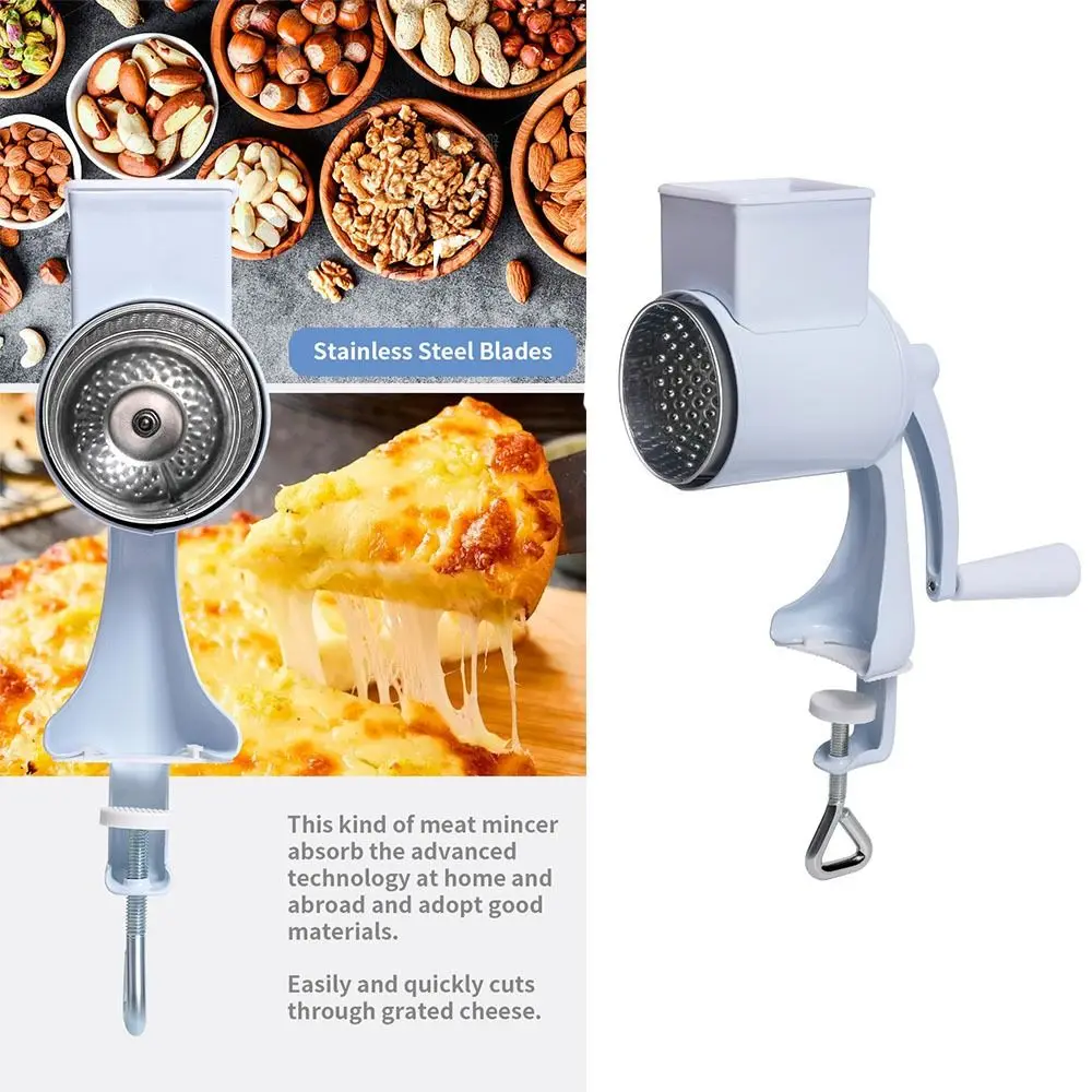 

Ручная мельница для орехов с креплением на стол, роторный барабан, измельчитель сухофруктов, экономия труда, алюминиевый сплав