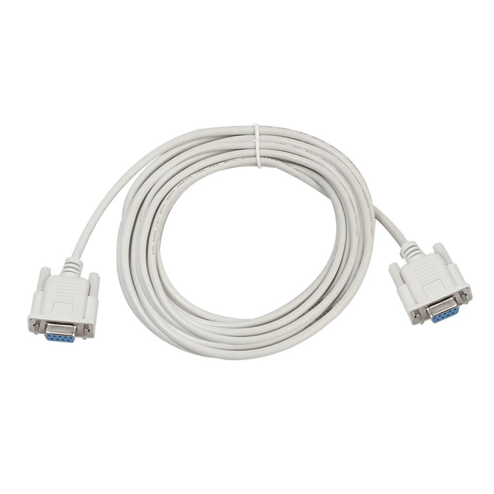 Modem Cable Computer RS232 DB9 Serial Female to Female Port Extension Converter PC Cable, 3 meters