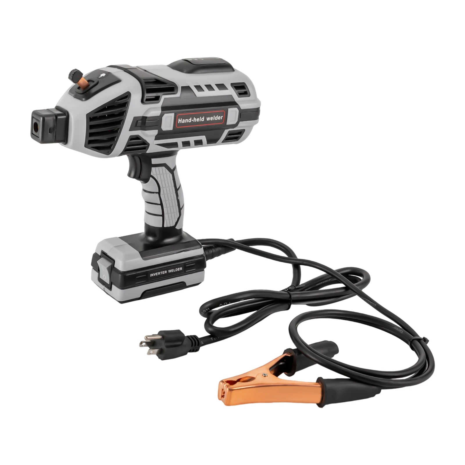 Welding Machine, Portable ARC Welder Machine Gun, IGBT Standing Handheld Welding Machine, 6 Variable Current Adjustment