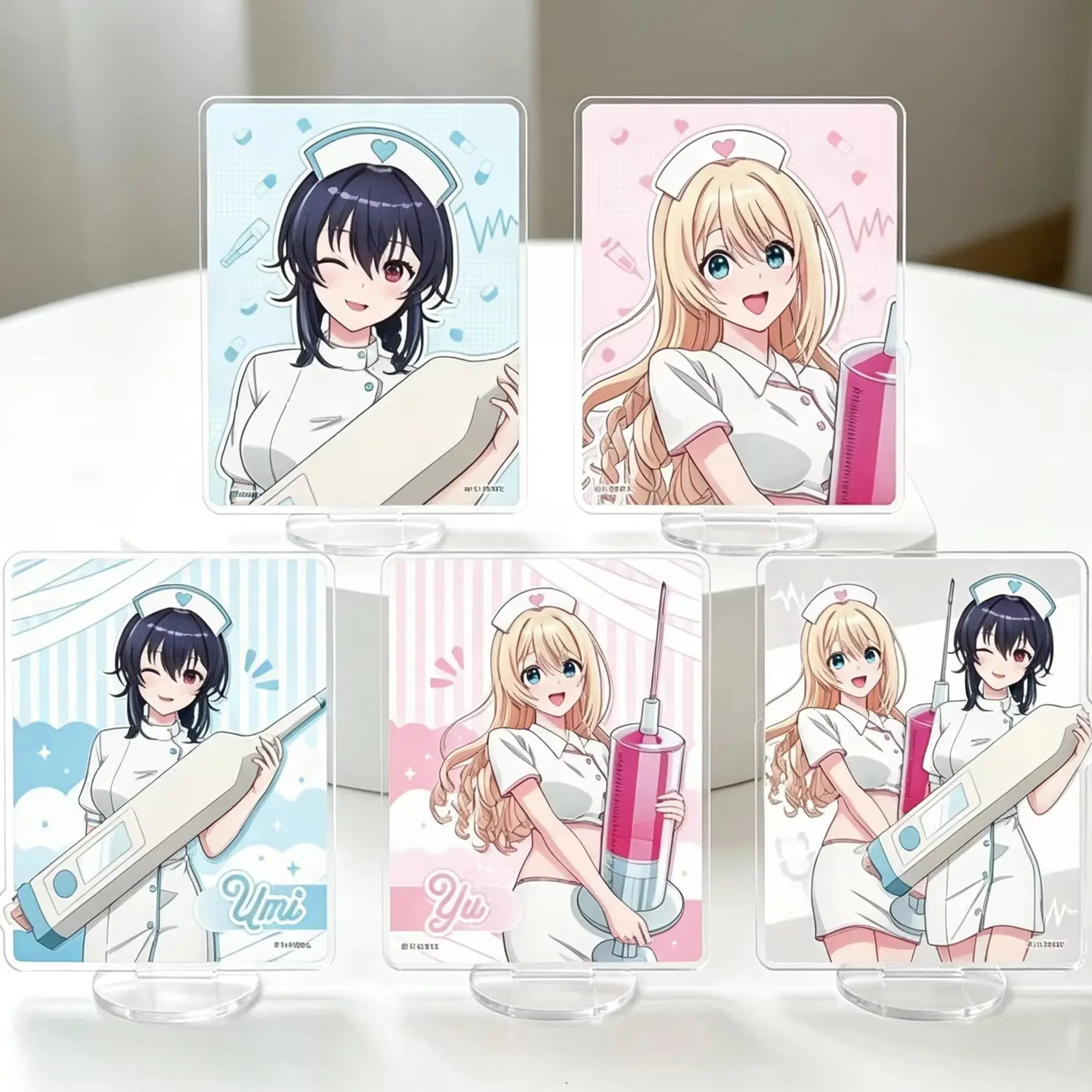 I Made Friends with the Second Prettiest Girl in My Class Umi Asanagi Acrylic Stand Model Plate Keychains Desk Decor Fans Gifts