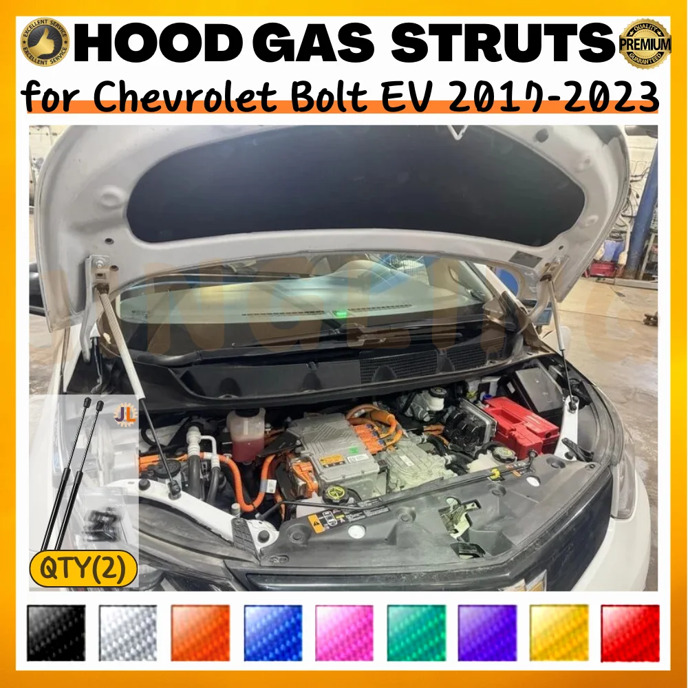 

Qty(2) Стойки капота для Chevrolet Bolt EV для Opel Ampera-e 2017-2023, передняя капот, модифицированный подъемник, опоры, демпферы, газовые пружины, амортизаторы
