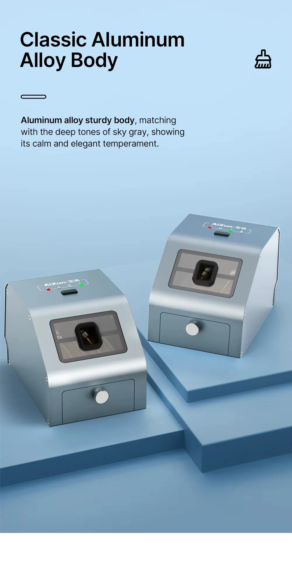 JC Aixun CM30 Lötspitzen-Reinigungsmaschine für C210 C115 C245 T12 Lötspitzen, automatische Entzinnungs- und Reinigungsmaschine – Detail 10