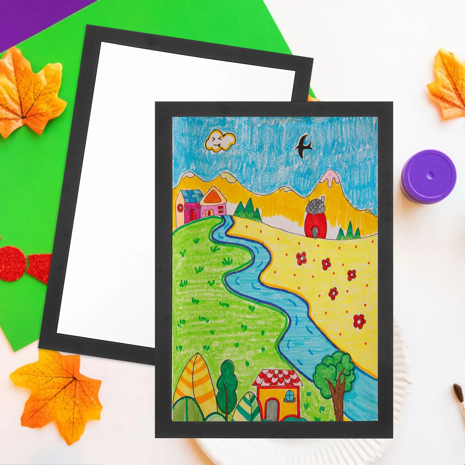 

10 листов плотной картонной бумаги для рисования, письма, граффити, масляной живописи, поделок своими руками, чистые листы для эскизов