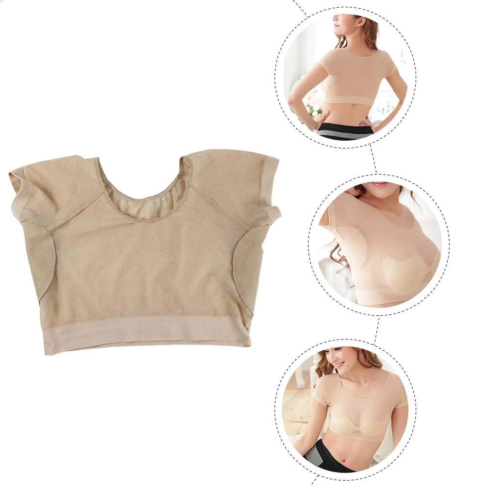 Underarm Sweat Pads Absorbent Vest Female Cropped Tank Tops for Women Clothing Shield Summer Polyester (Polyester) Man Womens