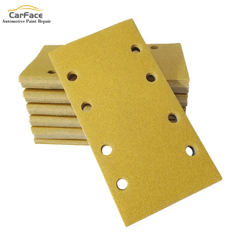 

Rectangular Sandpaper 95/180mm 8-Hole Self-adhesive Flocking Back Velvet Sander Sanding Putty Sandpaper