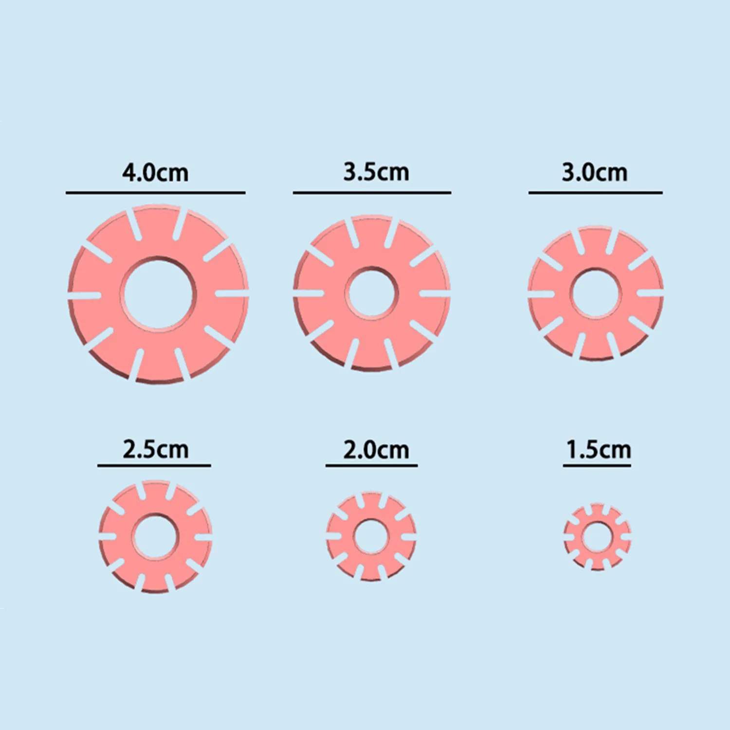 Polymer Clay Hoop Guide Cutters Mold for Art Jewelry Pendant Making Pottery Ceramic Craft Earring Maker Supplies Tool