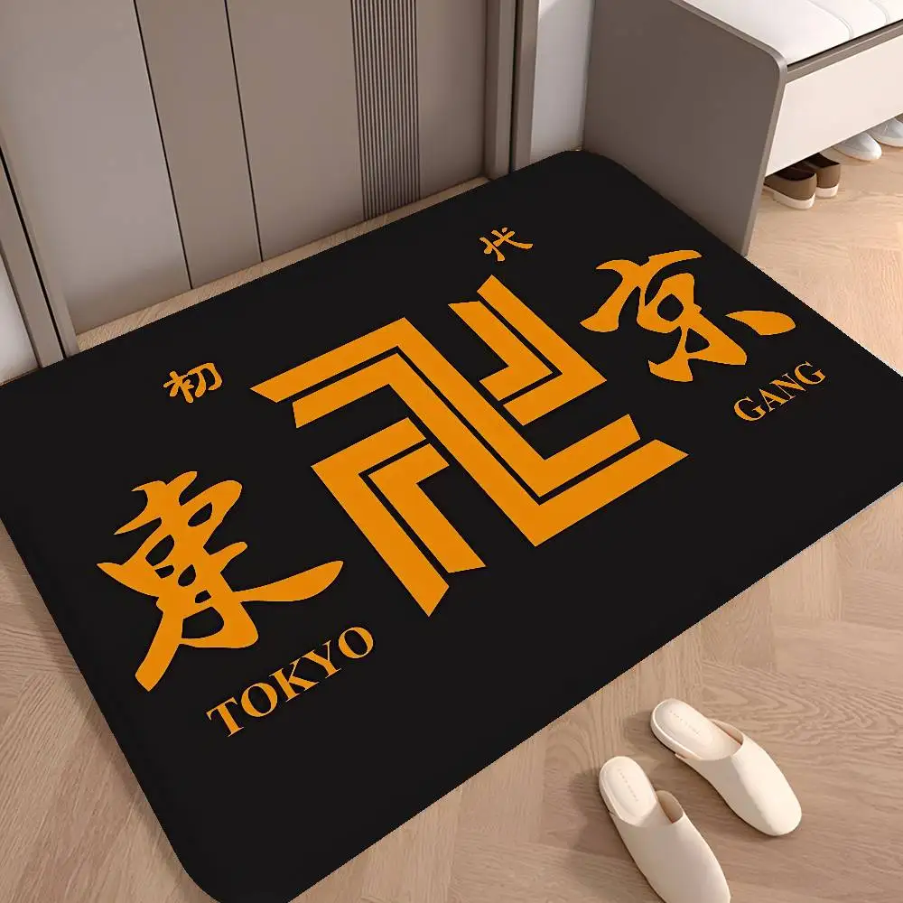 Anime T-Tokyo R-Revengers Entrance Door Mat Nordic Style Bedroom Living Room Doormat Home Balcony Anti-Slip Modern Home Decor