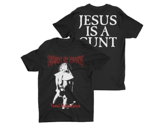 CRADLE OF FILTH - VESTAL MASTURBATION T-SHIRT Double Sided T Shirt