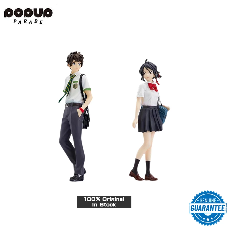 

100% Genuine POP UP PARADE Your Name 17cm AnimeTachibana Taki Miyamizu Mitsuha Collectible Action Figure Toys Model Gifts