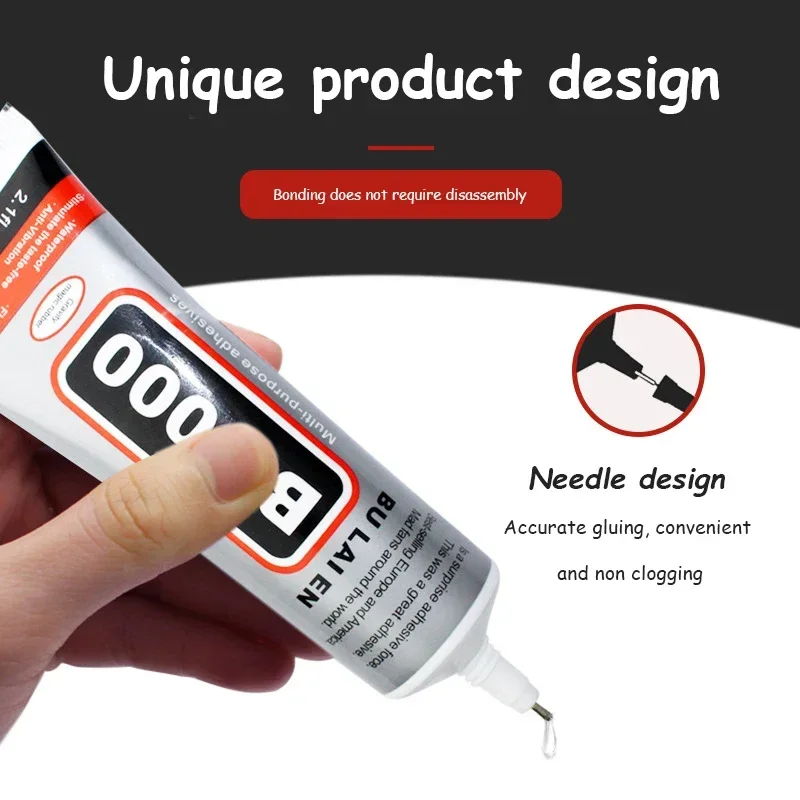 B7000 15 25 50 110ML Clear Contact Phone Repair Adhesive Universal Glass Plastic DIY Glue B-7000 with Precision Applicator Tools