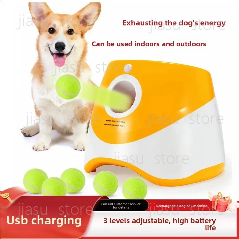 

Pet tennis launcher, dog toy, ball throwing machine, dog walking and throwing machine, automatic serve machine