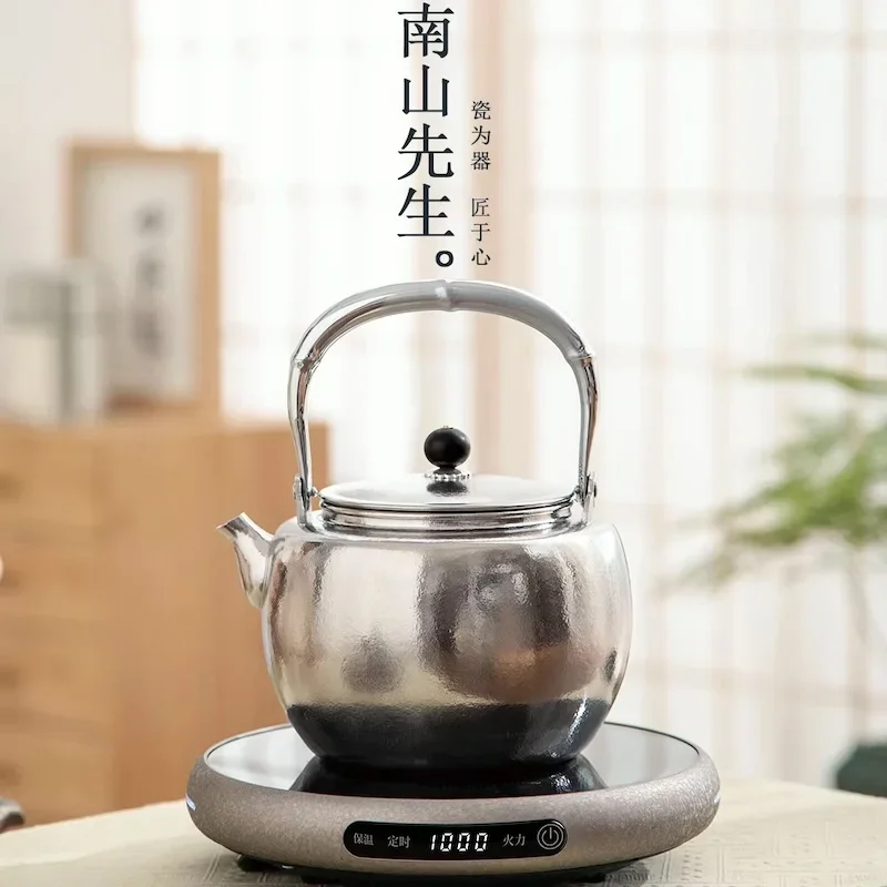 1100ml Tea pot infuser Portable outdoor camping make tea kettle Chinese kung fu teapot Pure titanium tea pot cup set with filter