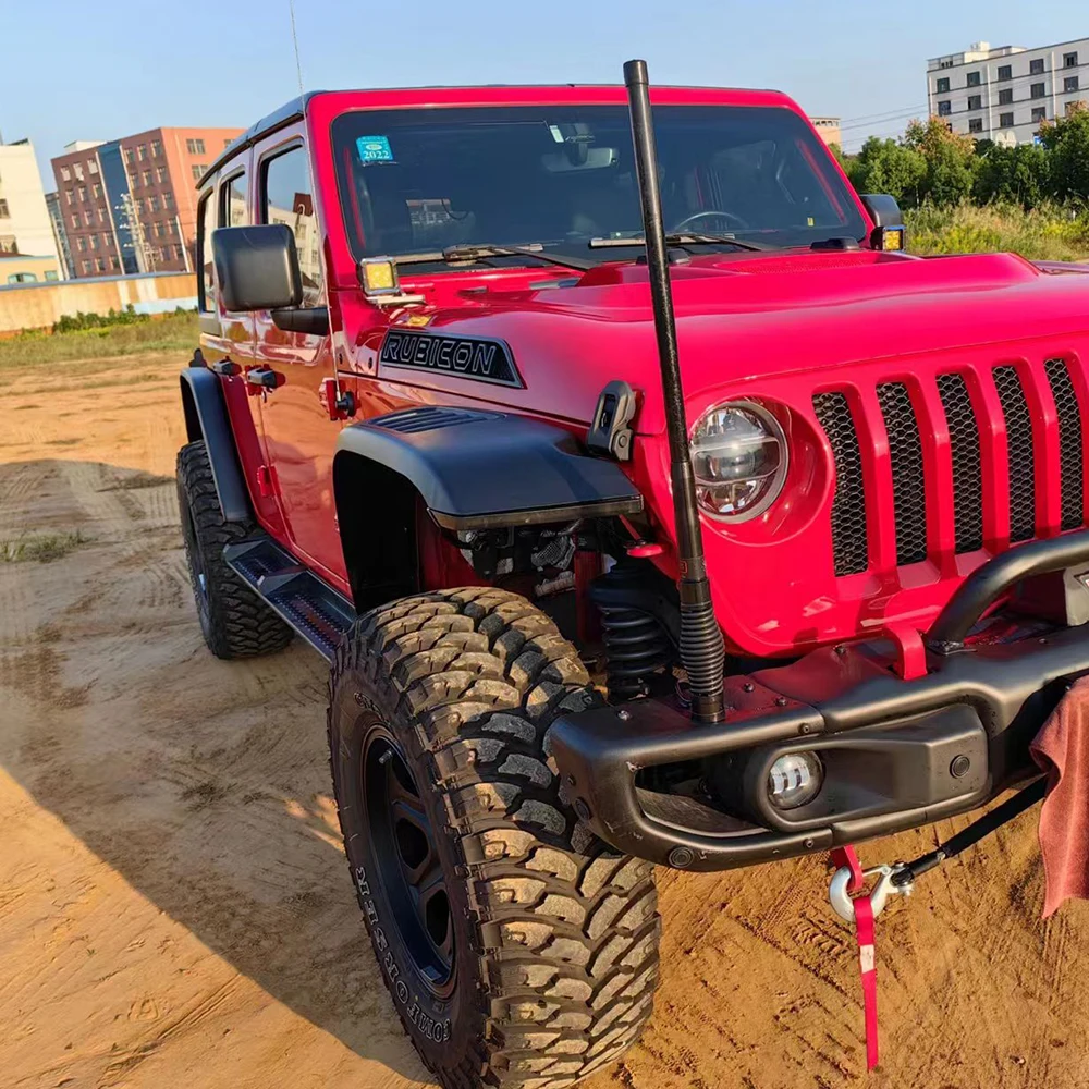 Storm Car Fenders Front and Rear Eyebrows Set for Jeep Wrangler JL 2018-2020 LANTSUN JL1286