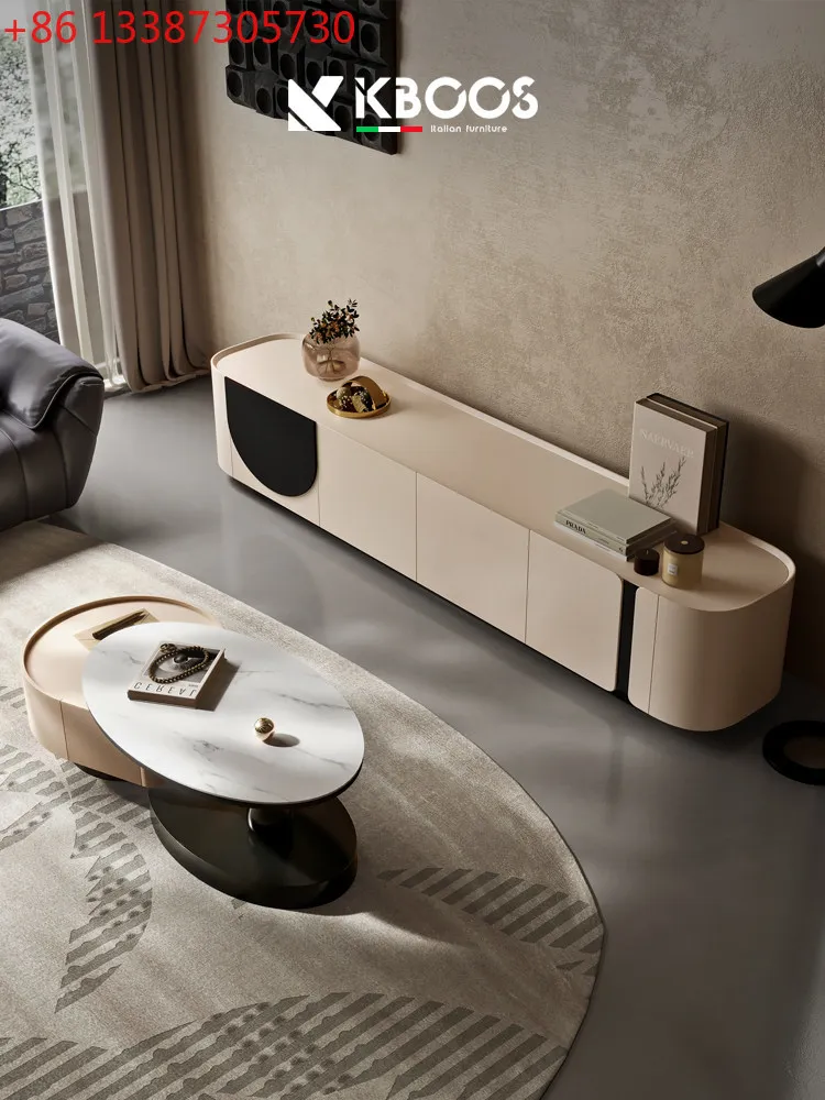 

TV cabinet simple modern living room small household type new wabi-sabi style storage cabinet