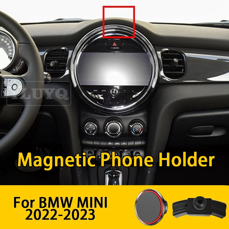 

For BMW Mini Cooper J01 F65 F66 F67 2022 2023 Car Phone Holder, Car Air Vent Magnetic Gravity Mount, 360° Multi-Angle Fixed