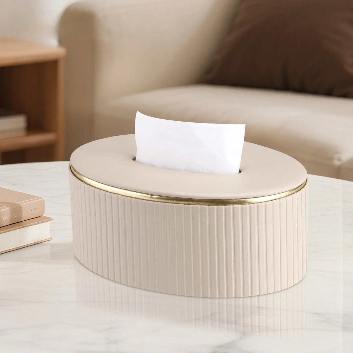 2026-new-round-tissue-box-luxury-sensation-living-room-tea-table-remote-control-storage-box-integrated-high-end-design-leather