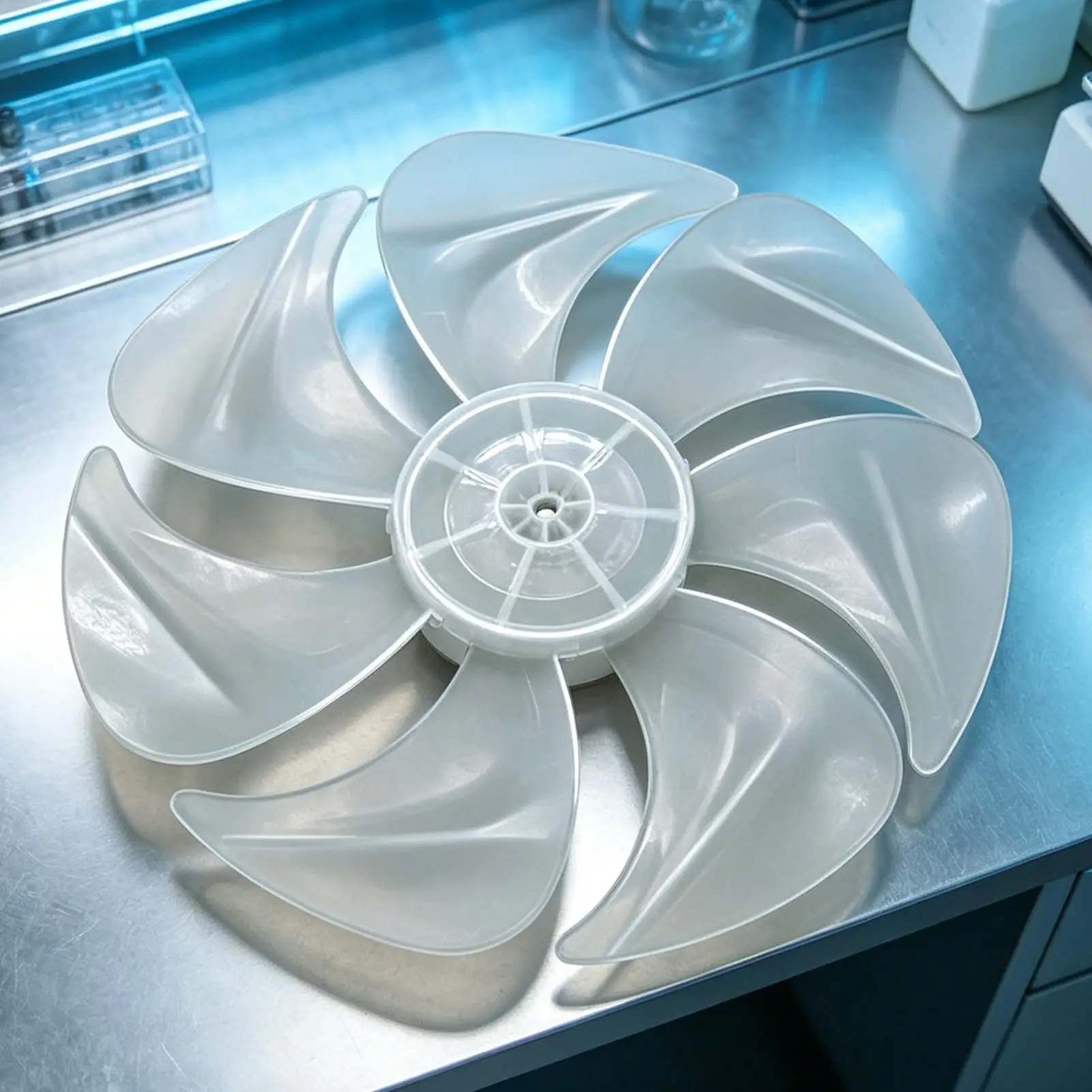 Universeller 12-Zoll-Ventilator mit 7 Flügeln für Pioneer/Changhong/Midea Tischventilatoren und Standventilatoren, 300mm Lüfterblatt-Rotor, Geräuscharm, aus PP