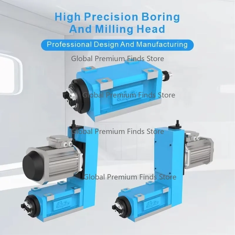 Power Head High Precision Fast Column Drilling Machine CNC Servo Boring Milling Reaming Drilling Tapping Gear & Motor