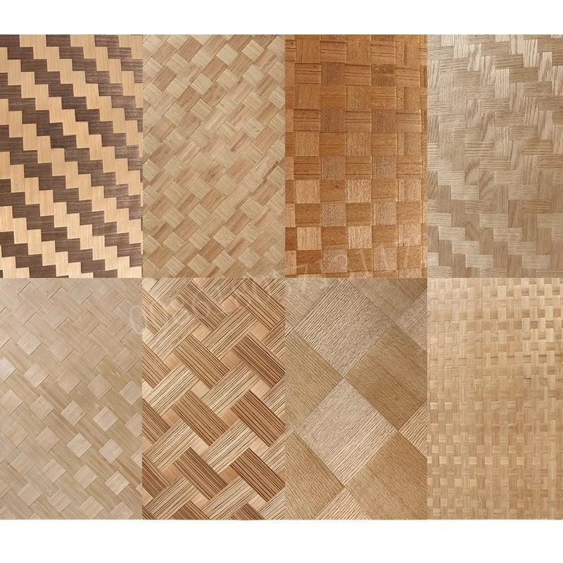 Изготовленный на заказ натуральный плетеный шпон дерева, 40x250 см 0,5 + 0,5 мм, 1 шт., флисовая подложка, для мебели, домашнего декора, стерео и деревообработка своими руками