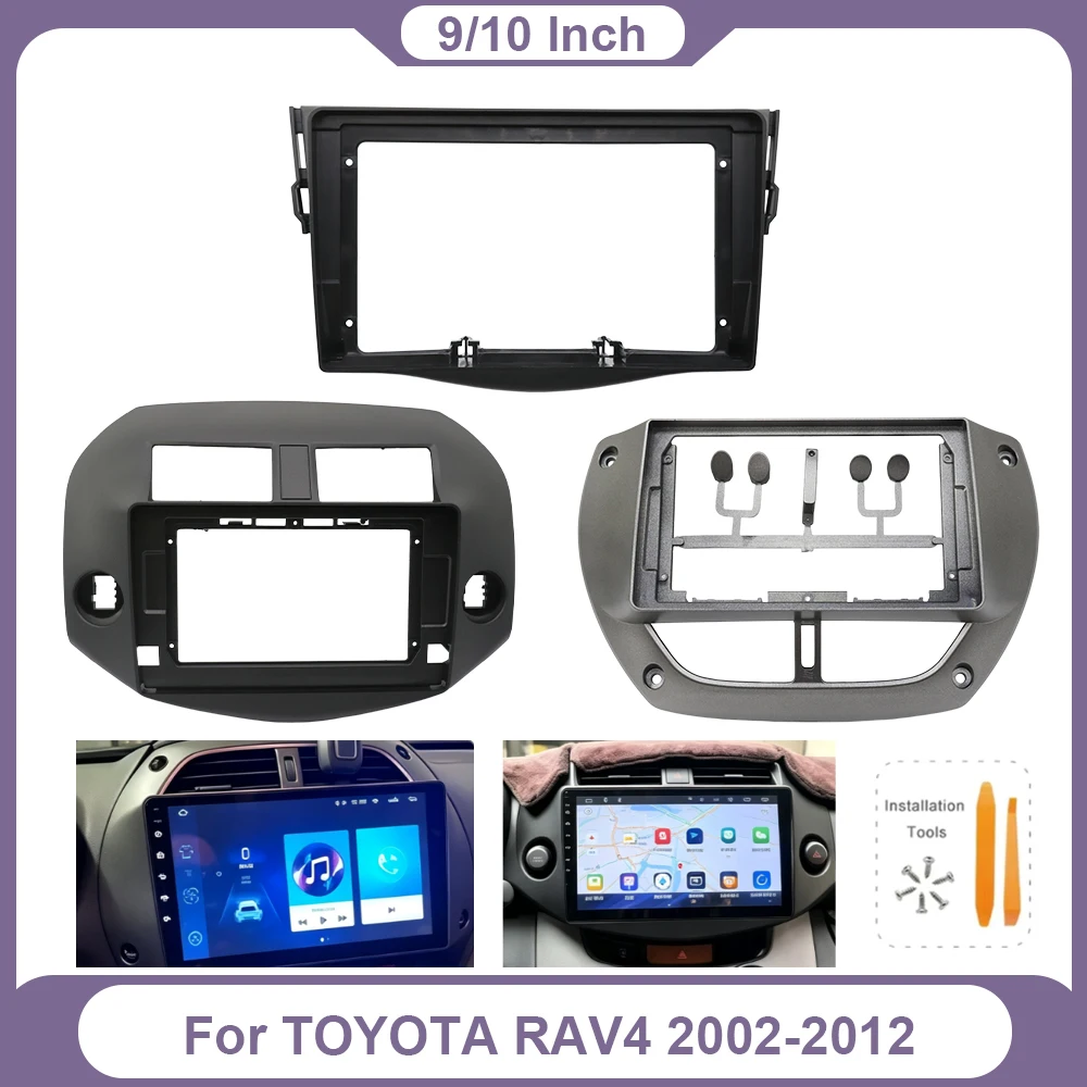 For TOYOTA RAV4 2002‑2012 Android Car Radio DVD Stereo Multimedia Video CD MP3 MP5 Player Navigation Frame Wiring Harness